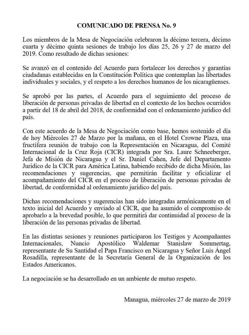 comunicado