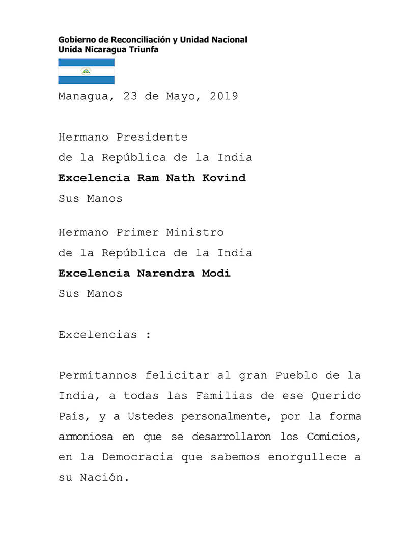 mensaje-nicaragua-india