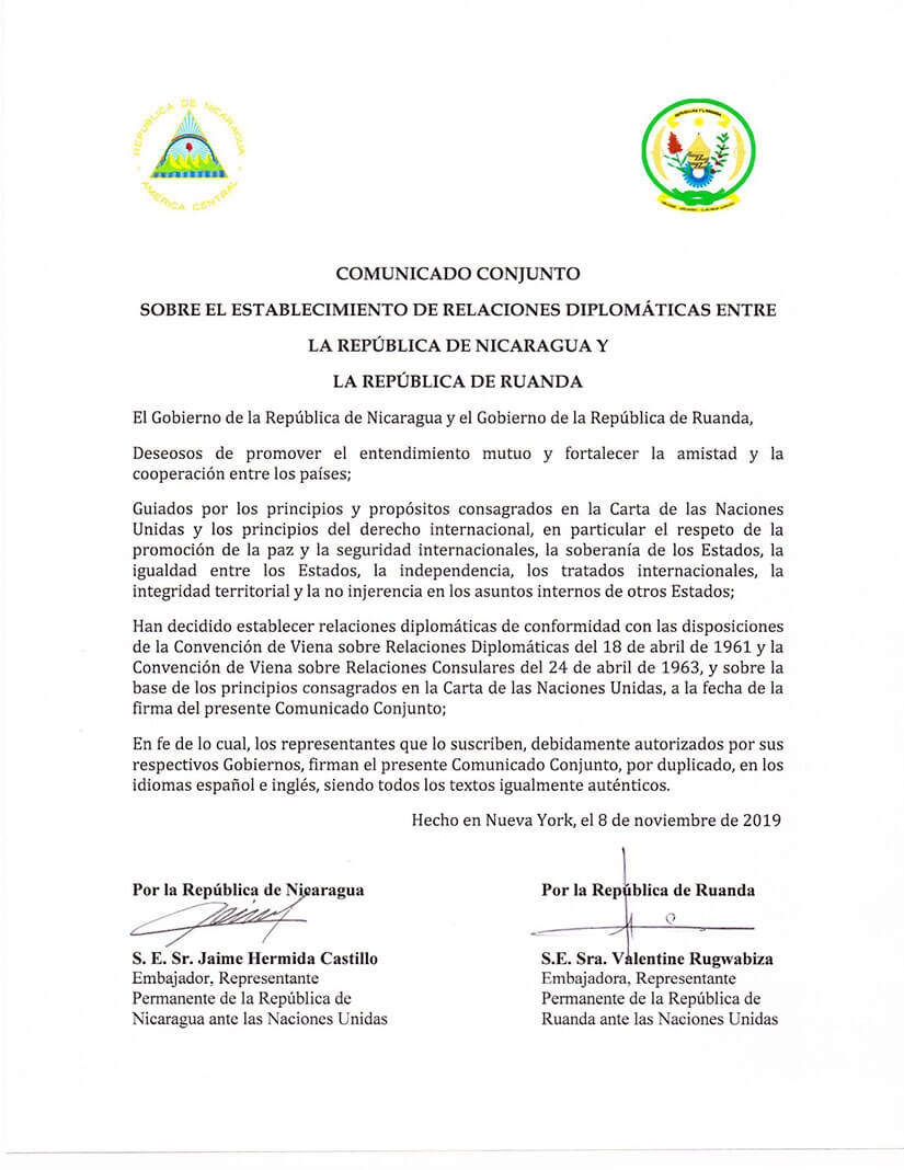 nicaragua-establece-relaciones-diplomaticas-ruanda