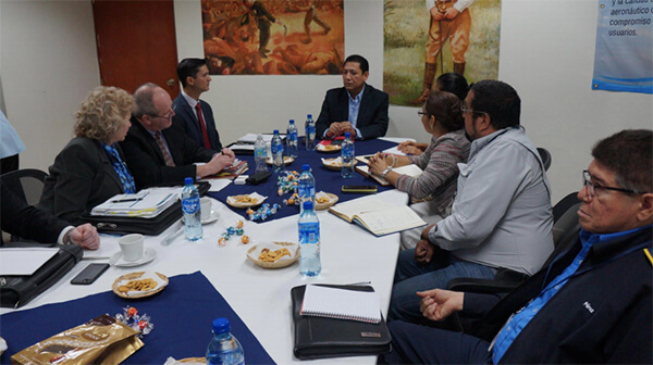 Autoridad Aeronáutica Nicaragüense INAC recibió a la delegación de la (TSA)
