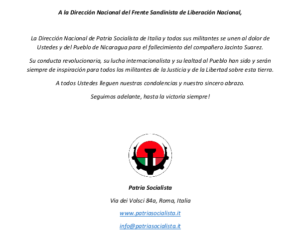 condolencias