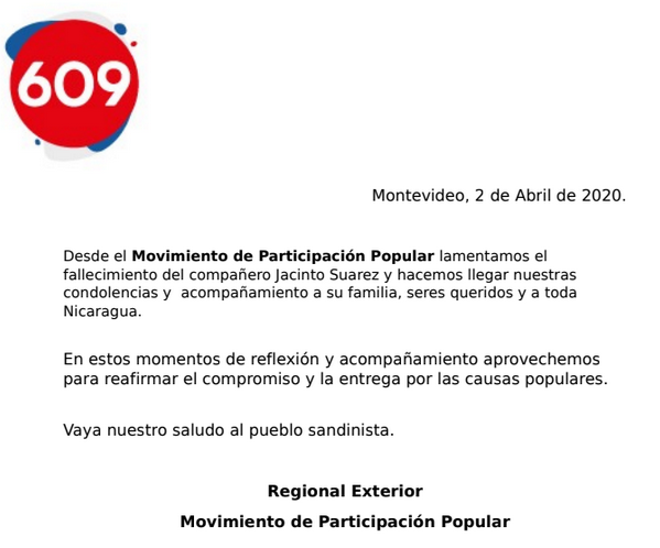 condolencias