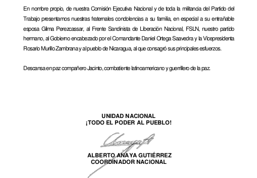 condolencias