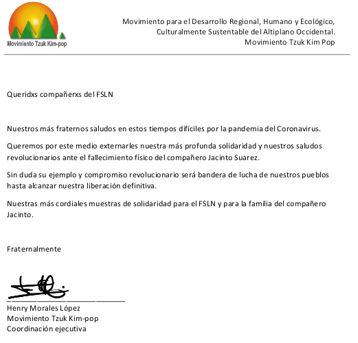 condolencias