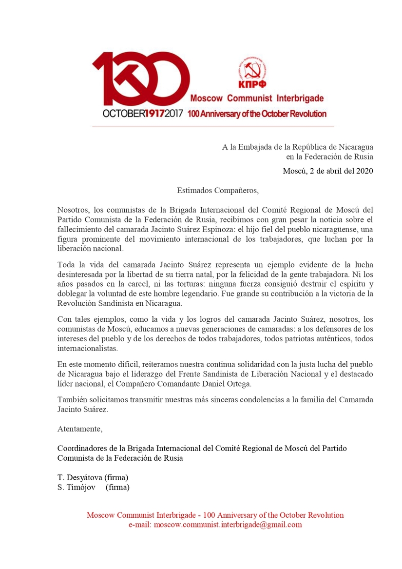 condolencias