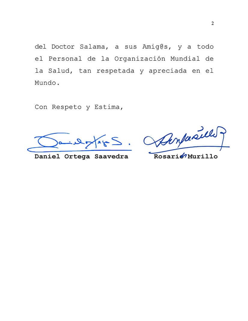 mensaje-nicaragua-condolencias-oms-tedros-adhanom