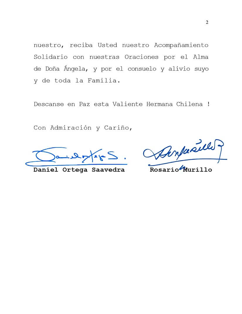 mensaje-condolencias-michelle-bachelet