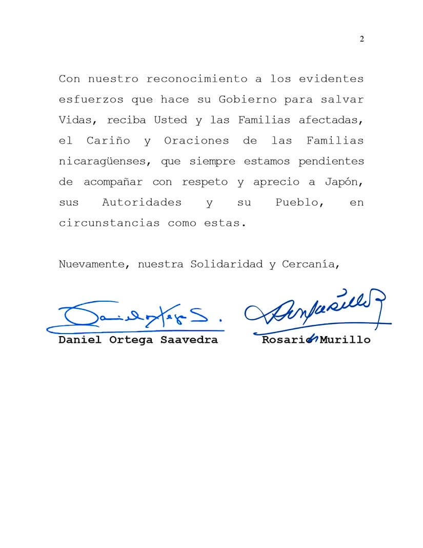 nicaragua-envia-mensaje-primer-ministro-japon-