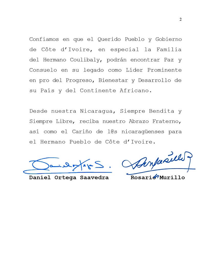 mensaje-condolencias-de-nicaragua-primer-ministro-amadou-gon-coulibaly