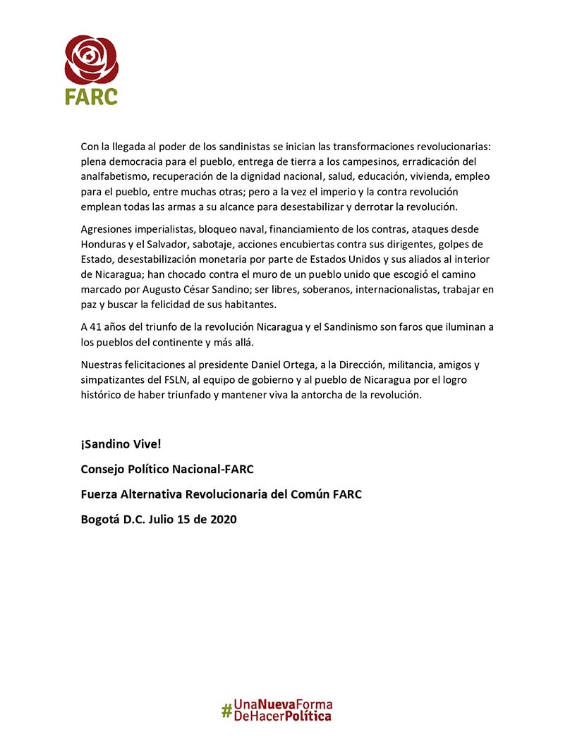 mensaje-farc-revolucion-sandinista