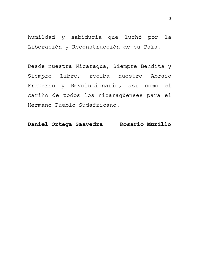 mensaje-condolencias-nicaragua-sudafrica