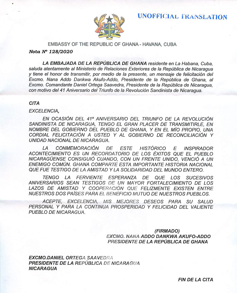 mensaje-presidente-ghana-a-la-revolucion-sandinista