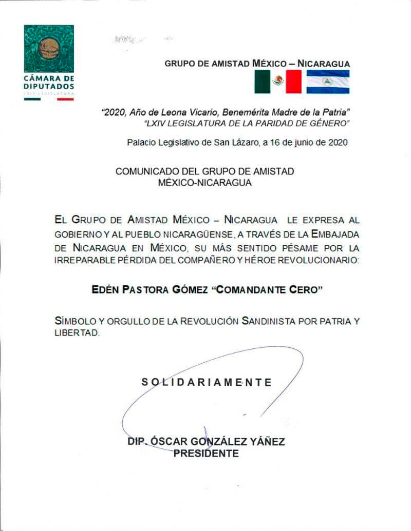 mensaje-solidaridad-grupo-amistad-mexico-nicaragua