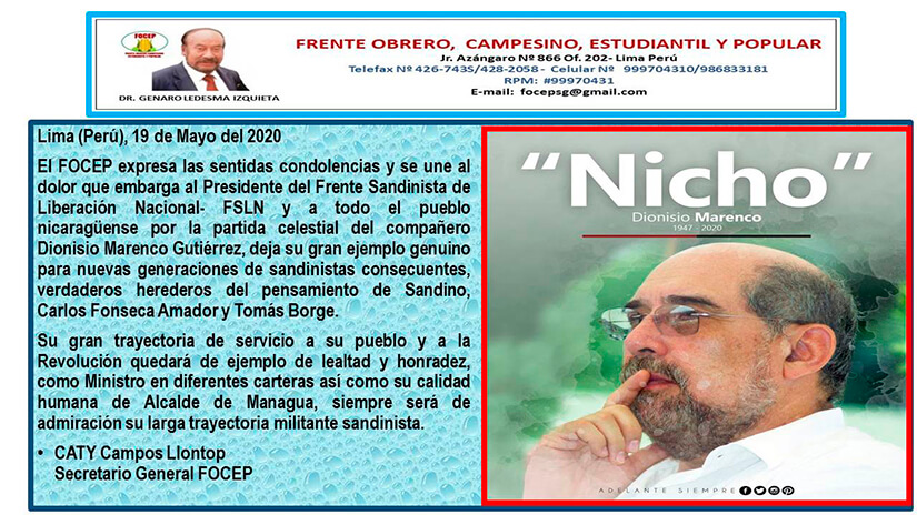 focep-envia-mensaje-condolencias-nicaragua