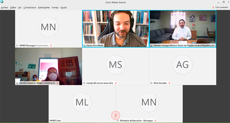mined-videoconfencia-educacion