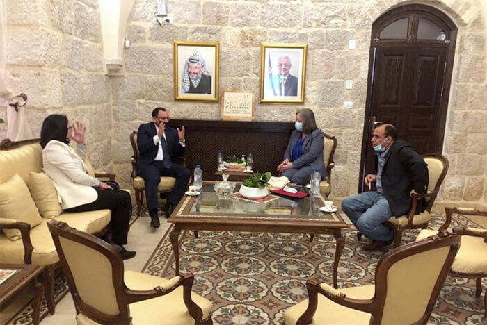 embajador-de-nicaragua-con-ministra-de-turismo-de-palestina