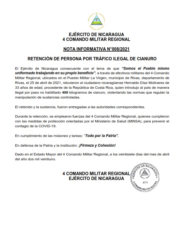 RETENIDO