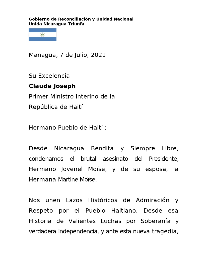 mensaje-nicaragua-haiti