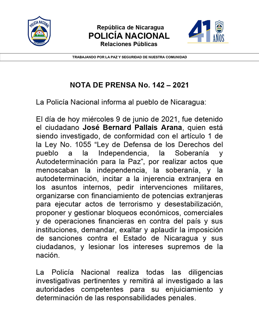 detencion-jose-pallais-nicaragua