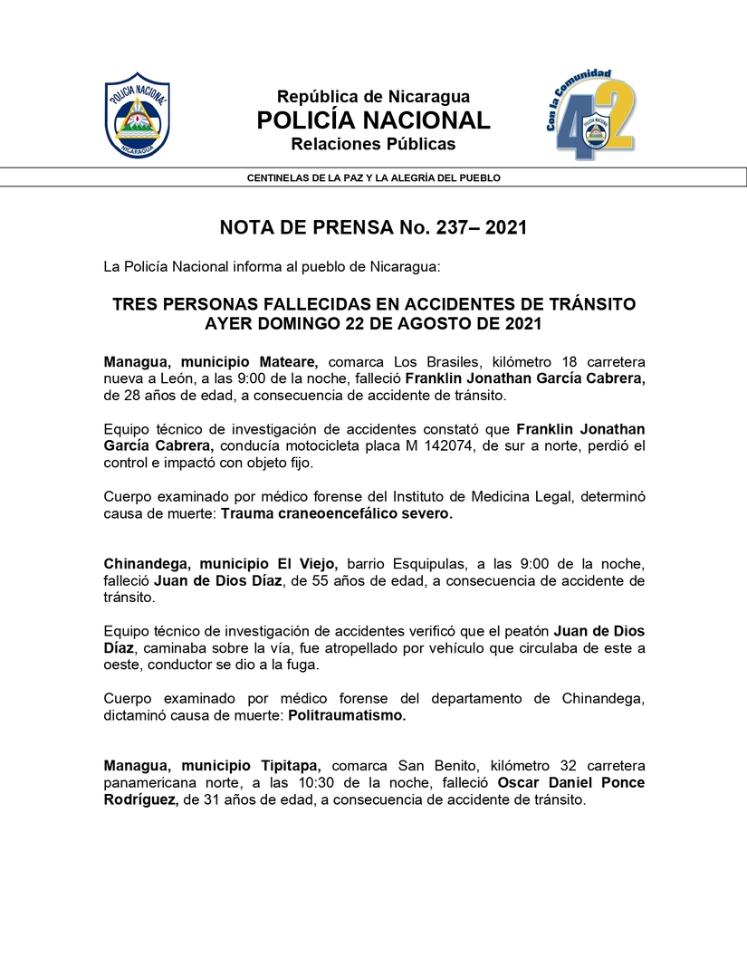 accidentes