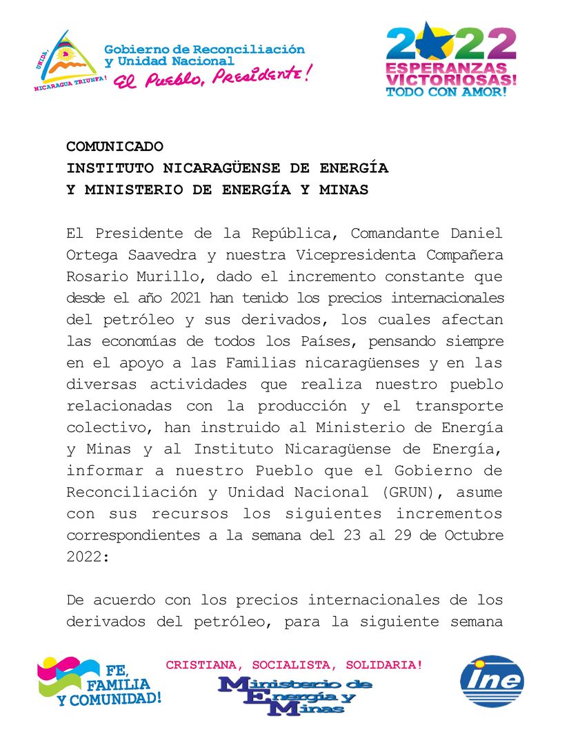 COMUNICADO