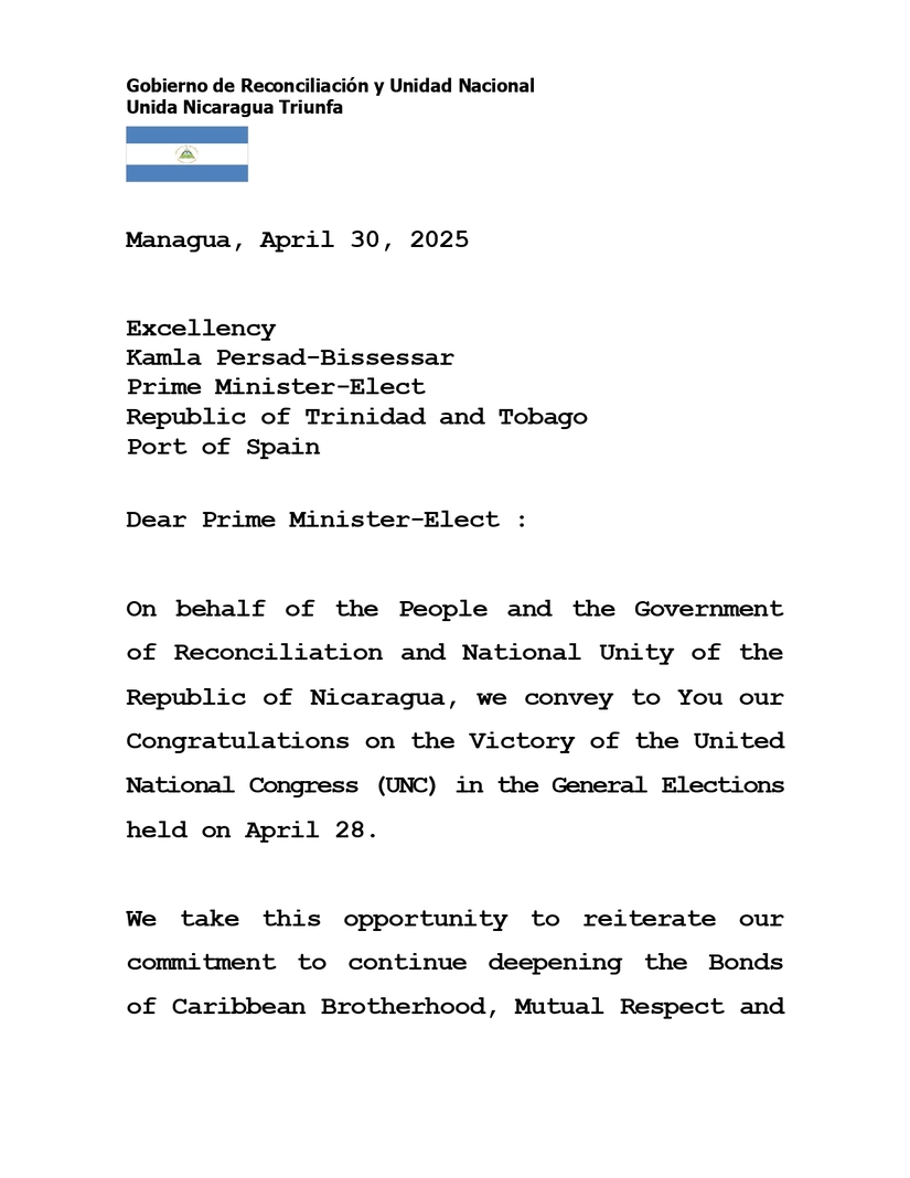 MENSAJE-A-PM-ELECTA-DE-TRINIDAD-Y-TOBAGO-(ENG)---30-ABRIL-2025_page-0001