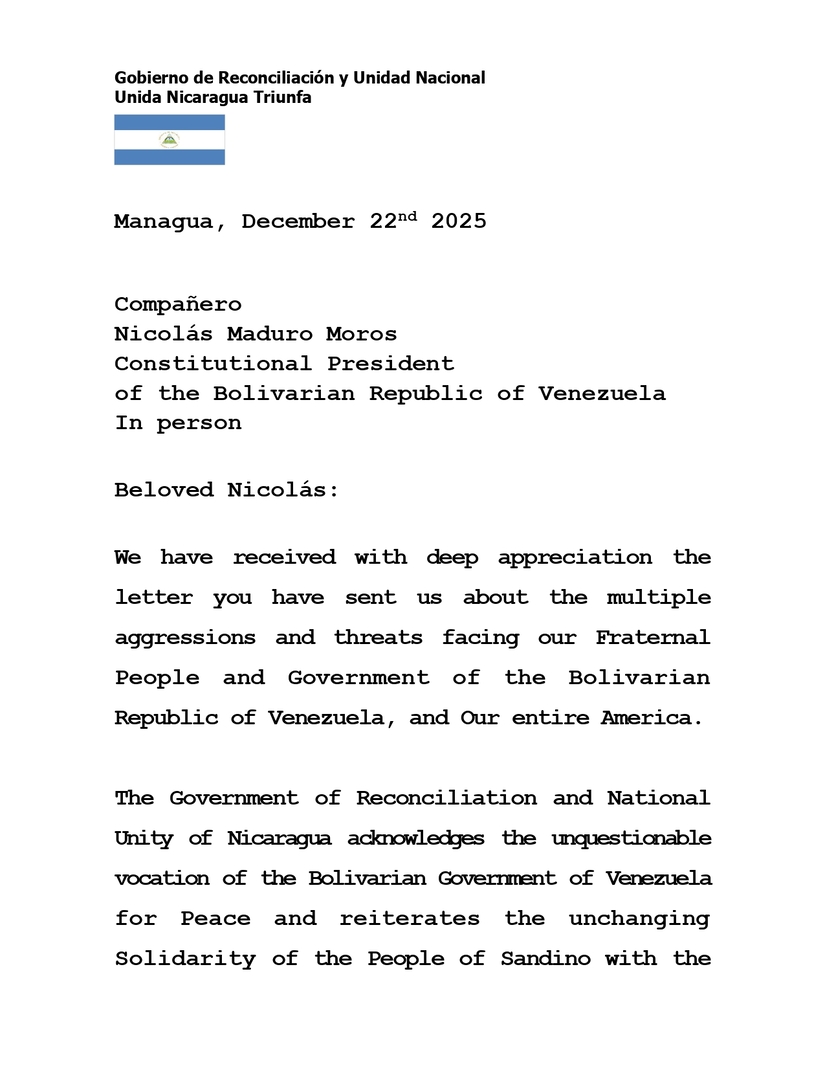 MENSAJE-AL-PDTE-NICOLAS-MADURO-M-Y-AL-PUEBLO-DE-VENEZUELA-(ENG)---22-DIC-2025_page-0001