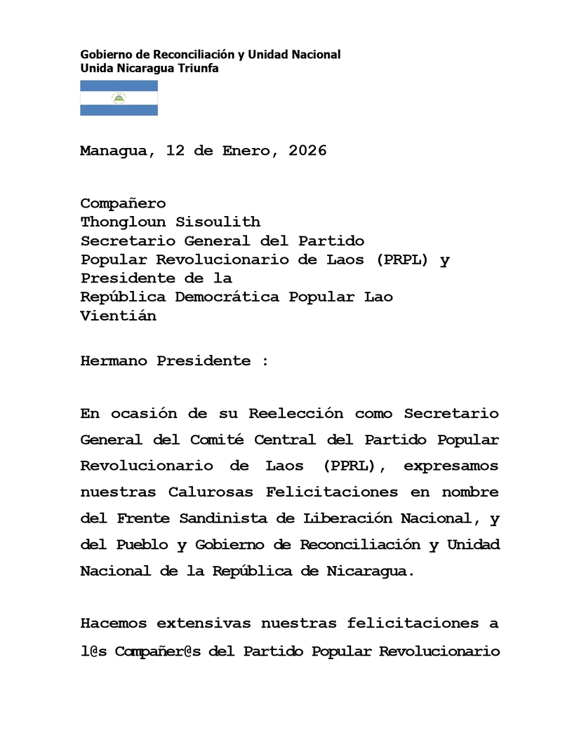 ESPANOL---MENSAJE-AL-PRESIDENTE-DE-LAOS-(ESP)---12-ENE-2026_page-0001