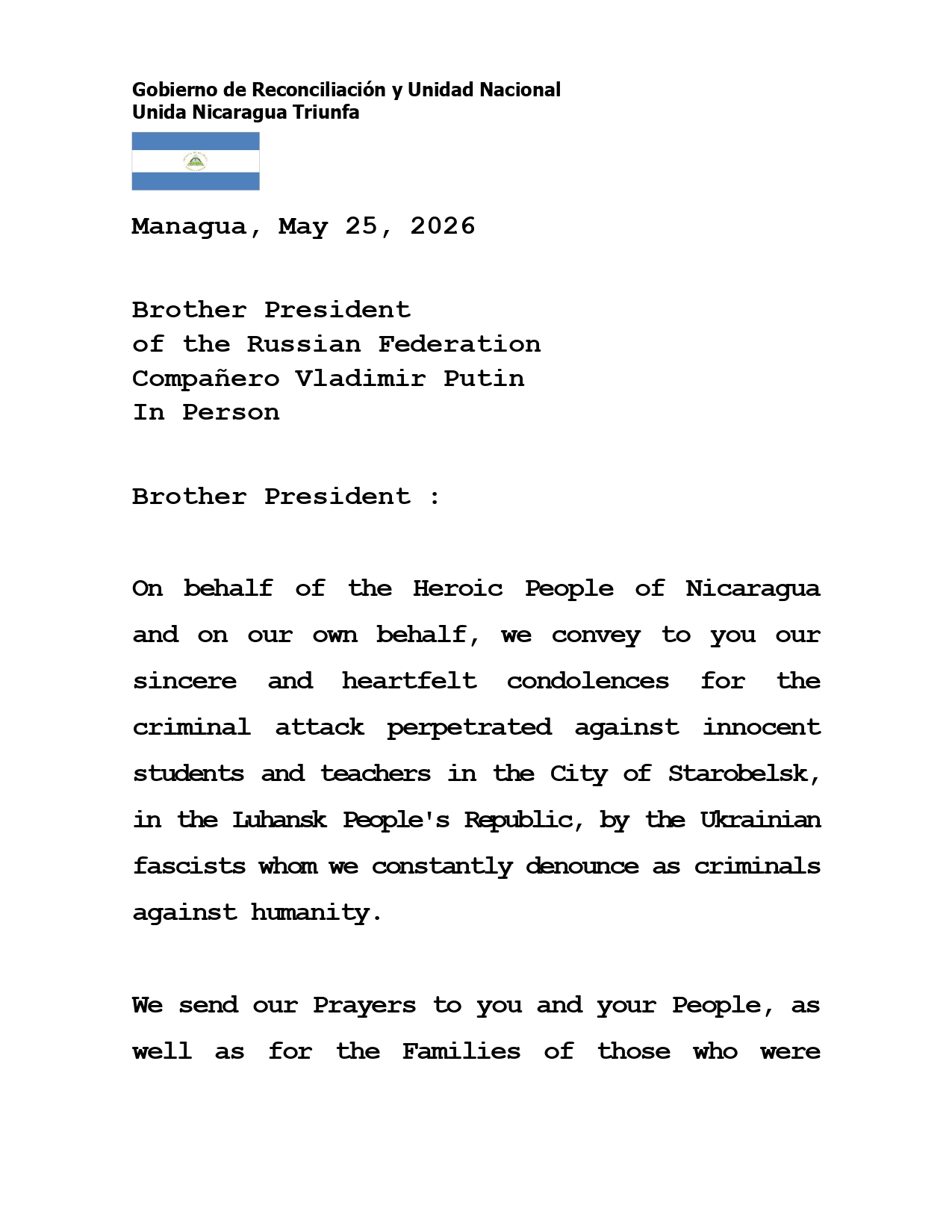 ENG-MENSAJE-DE-CONDOLENCIAS-Y-SOLIDARIDAD-AL-PDTE-VLADIMIR-PUTIN---25-MAYO-2026-_page-0001